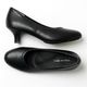アシックス商事 Lady woker(レディワーカー) 幅広3E相当 5cmヒール ラウンドトゥ プレーンパンプス LO-17060 レディース ブラック 22.0cm -お取り寄せ品-【北海道沖縄離島は配送不可】