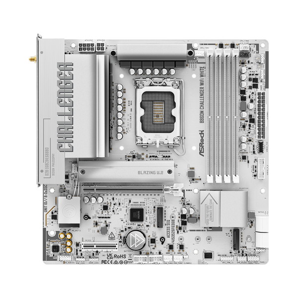 ASRock �ޥ����ܡ��� B860M Challenger WiFi White / LGA1851 / Micro ATX / DDR5 �ڥ���󥻥��Բġ��̳�ƻ����Υ�������Բġ�