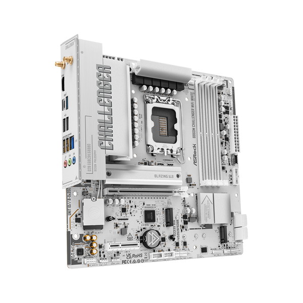 ASRock �ޥ����ܡ��� B860M Challenger WiFi White / LGA1851 / Micro ATX / DDR5 �ڥ���󥻥��Բġ��̳�ƻ����Υ�������Բġ�