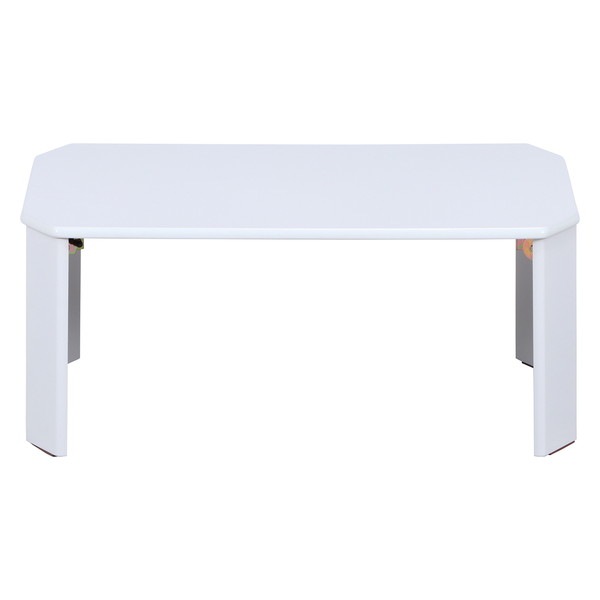 不二貿易 UVローテーブル ルーチェ 75 ホワイト (12845) 折りたたみテーブル 商品コード 38416 【代引・日時指定・キャンセル不可・北海道沖縄離島配送不可】 -お取リ寄せ-