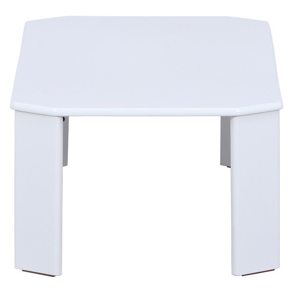 不二貿易 UVローテーブル ルーチェ 75 ホワイト (12845) 折りたたみテーブル 商品コード 38416 【代引・日時指定・キャンセル不可・北海道沖縄離島配送不可】 -お取リ寄せ-