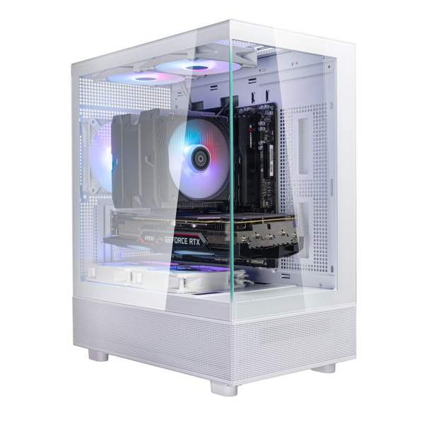 4589663471670 SilverStone Micro-ATXケース SST-LD04-W-ARGB ホワイト