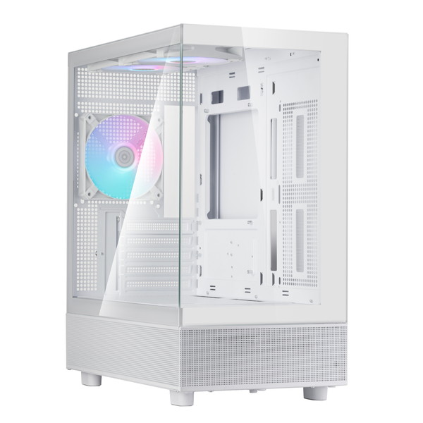 SilverStone Micro-ATX������ SST-LD04-W-ARGB �ۥ磻�� ��ĥ���ɹ� �ԥ顼�쥹�ߥ˥��PC������ �������饹 �б��ե�����ե�������MicroATX/Mini-ITX�ڥ���󥻥��Բġ��̳�ƻ����Υ�������Բġ�-������-