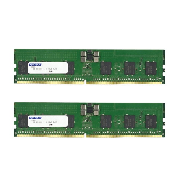 ADTEC DDR5-5600 RDIMM 80bit 128GB(2Rx4)��2���� ADS5600D-R128GDATW ECC Registered PC5-44800 ���ߥ��� �������� ������ơ�������� 6ǯ�ݾ� ���ɥƥå���Ǽ���׳�ǧ������󥻥��Բġ��̳�ƻ����Υ�������Բġ� -������-