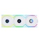 LIAN LI �磻��쥹 ARGB�ե��� UF-SL120-LCD-WLS-1W LCD��� ���ž ���󥰥�ѥå� 120mm �ۥ磻�� �ڥ���󥻥��Բġ��̳�ƻ����Υ�������Բġ�