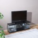 不二貿易 ガラスコレクションTVボード BAAL BK 商品コード63938 【代引・日時指定・キャンセル不可・北海道沖縄離島配送不可】 -お取リ寄せ-