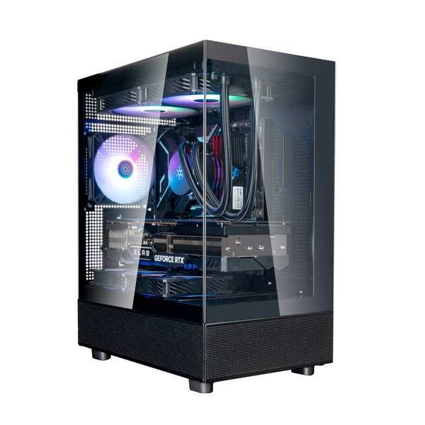 SilverStone Micro-ATX������ SST-LD04-B-ARGB �֥�å� ��ĥ���ɹ� �ԥ顼�쥹�ߥ˥��PC������ �������饹 �б��ե�����ե�������MicroATX/Mini-ITX�ڥ���󥻥��Բġ��̳�ƻ����Υ�������Բġ�-������-
