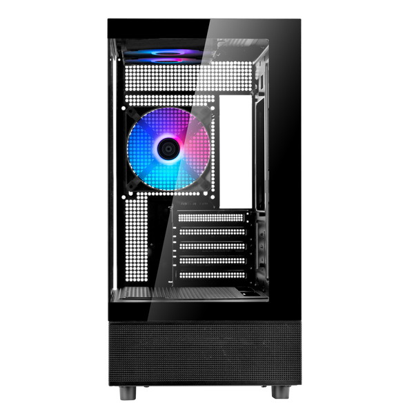 SilverStone Micro-ATX������ SST-LD04-B-ARGB �֥�å� ��ĥ���ɹ� �ԥ顼�쥹�ߥ˥��PC������ �������饹 �б��ե�����ե�������MicroATX/Mini-ITX�ڥ���󥻥��Բġ��̳�ƻ����Υ�������Բġ�-������-