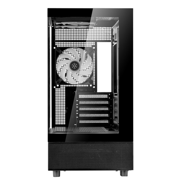 SilverStone Micro-ATX������ SST-LD04-B-ARGB �֥�å� ��ĥ���ɹ� �ԥ顼�쥹�ߥ˥��PC������ �������饹 �б��ե�����ե�������MicroATX/Mini-ITX�ڥ���󥻥��Բġ��̳�ƻ����Υ�������Բġ�-������-