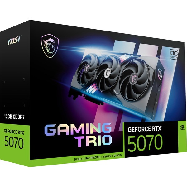 グラフィックボード・グラボ・ビデオカード MSI GeForce RTX 5070 12G GAMING TRIO OC MSI GeForce RTX™ 5070 12G GAMING TRIO OC
