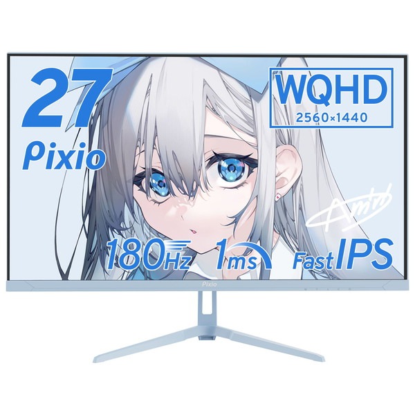 �����ߥ󥰥�˥��� Pixio PX278 Wave / Pastel Blue PX278WAVEB-O 27����� WQHD 180Hz 2560x1440p ����ü��:HDMIx2/DPx1 �վ��ǥ����ץ쥤 Hamee������� �ڥ���󥻥��Բġ��̳�ƻ����Υ�������Բġ�