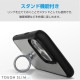 ELECOM エレコム PM-A23CTSLFCRBK iPhone 15 Pro ハイブリッドケース TOUGH SLIM LITE フレームカラー 背面クリア リング付き ストラップシート付属 ブラック【キャンセル不可・北海道沖縄離島配送不可】
