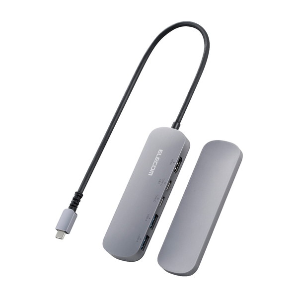 ELECOM ���쥳�� DST-C18SV Type-C �Ďގ����ݎ��ގ��Î������� ���َЎΎގÎގ� �����ю����ݎĎ��դ� USB-A��2 HDMI��1 USB-C��2 ���َʎގ��ڥ���󥻥��Բġ��̳�ƻ����Υ�������Բġ�