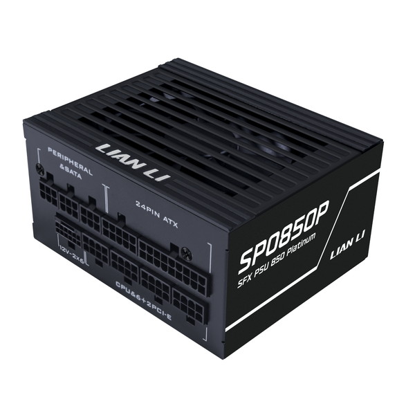 Lian Li PC電源 SP Platinum 850W Black ブラック 850W SP0850P-B0-JP ATX3.1準拠 SFX電源 Platinum フルモジュラー 12V-2×6コネクタ対応 80PLUS Platinum認証/PPLP Platinum認証【キャンセル不可・北海道沖縄離島配送不可】