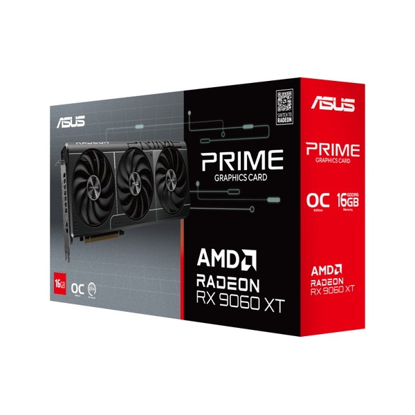 グラフィックボード・グラボ・ビデオカード ASUS AMD Radeon RX9060XT 16GB GDDR6 OC 0197105994218 ASUS グラフィックボード Prime Radeon RX 9060