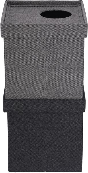 不二貿易 ペットハウスキューブ2段 GY/BK FB-GW11 商品コード53713【代引・日時指定・キャンセル不可・北海道沖縄離島配送不可】 -お取リ寄せ-