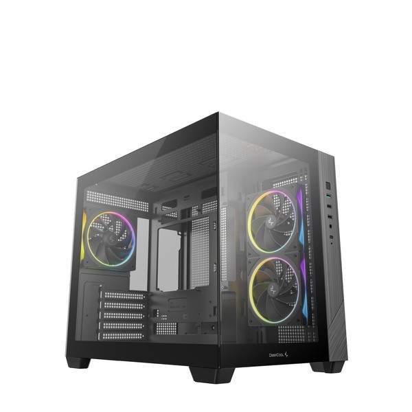 DEEPCOOL PC������ R-CG330-BKNGM3-G (CG330 3F) �֥�å� �б��ޥ����ܡ���:Micro-ATX��Mini-ITX �������饹 �ѥΥ�޻���M-ATX������ ����9��120mm�ե�������б��ڥ���󥻥��Բġ��̳�ƻ����Υ�������Բġ�
