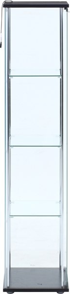 不二貿易 ガラスコレクションケース 4段 LED TMG-G21 BK 商品コード99490【代引・日時指定・キャンセル不可・北海道沖縄離島配送不可】 -お取リ寄せ-
