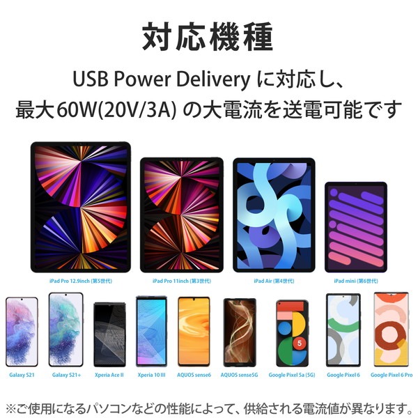 ELECOM ���쥳�� MPA-CCSS10WH USB�����֥� USB A to USB C ���ꥳ���Ǻ� RoHS �ʰץѥå������ڥ���󥻥��Բġ��̳�ƻ����Υ�������Բġ�