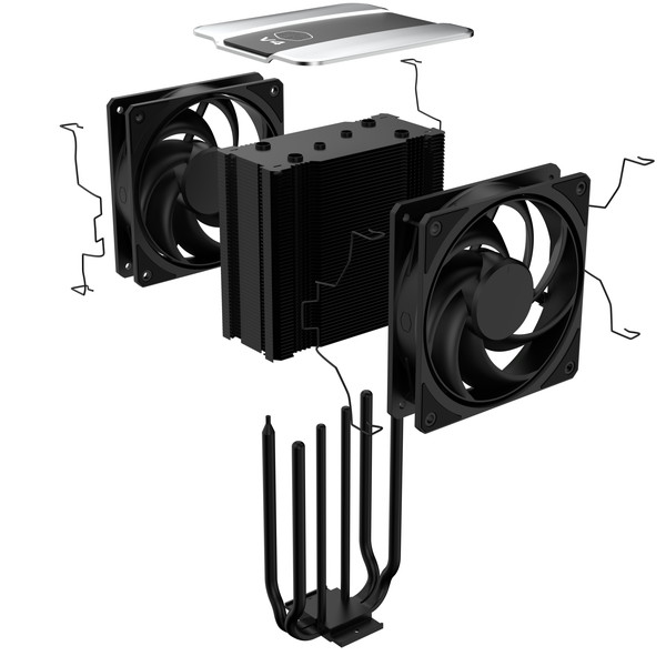 CoolerMaster CPU�����顼 MAZ-T2HP-217PK-R1��V4 Alpha 3DHP Black�� �ȼ���3DHP�ƥ��Υ����� CPU�������ΨŪ��Ǯ��ƨ���� �����4�ܥҡ��ȥѥ��ץ����顼ɤŨ 2�ܥҡ��ȥѥ��� ����ٻ��ץ����å���Ŭ���� �ڥ���󥻥��Բġ��̳�ƻ����Υ�������Բġ�
