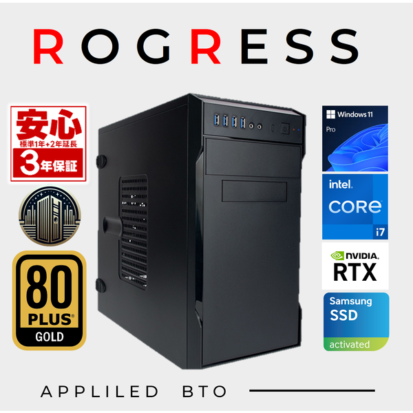 ROGRESS-428756(Core i7-14700F/����:DDR4 32GB(16GBx2)/SSD:1TB NVMe/HDD:-/�Ÿ�:500W 80PLUS GOLD/�����:T1000 8GB) �������ޥ�����ǽ BTO�ѥ����� EN067 ��CAD/HDư���Խ������ۡ�