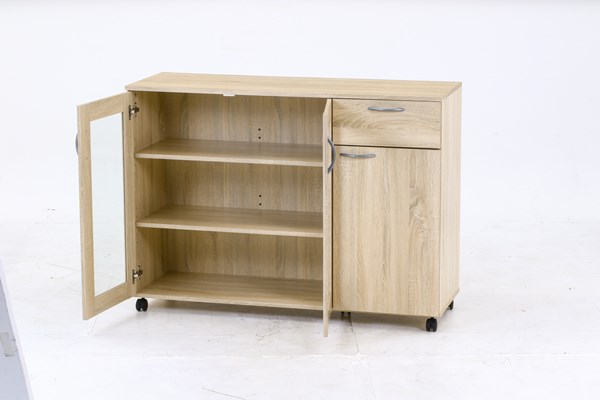 不二貿易 キッチン収納キャビネット 115×40 6538 商品コード99904【代引・日時指定・キャンセル不可・北海道沖縄離島配送不可】 -お取リ寄せ-