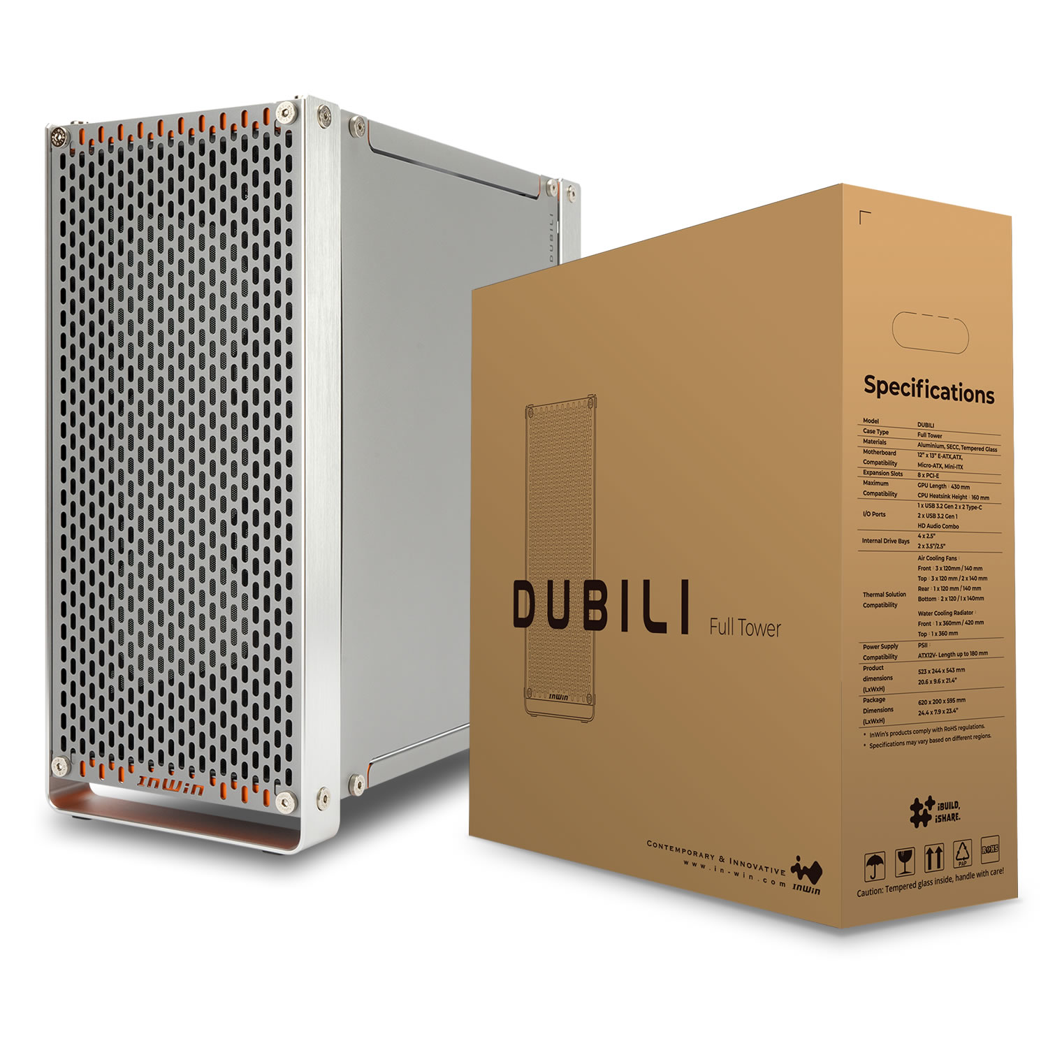 INWIN インウィン PCケース I Build I Shareシリーズ 「DUBILI」Modular Parts IW-CS-DUBILIMOD-GRY 【キャンセル不可・北海道沖縄離島配送不可】