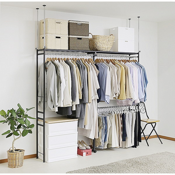 4562441971869 ツッパリクローゼットハンガーラック（奥行30cmロー