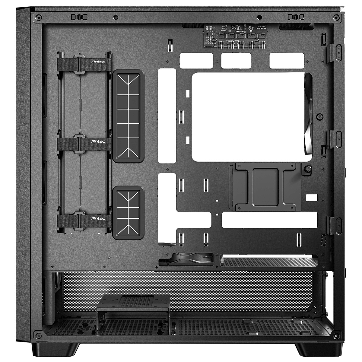 強化ガラスAntec ARGB搭載、E-ATX対応ミドルタワーPCケース 0761345101332 ANTEC 冷却型ミドルタワーPCケース FLUX BLACK