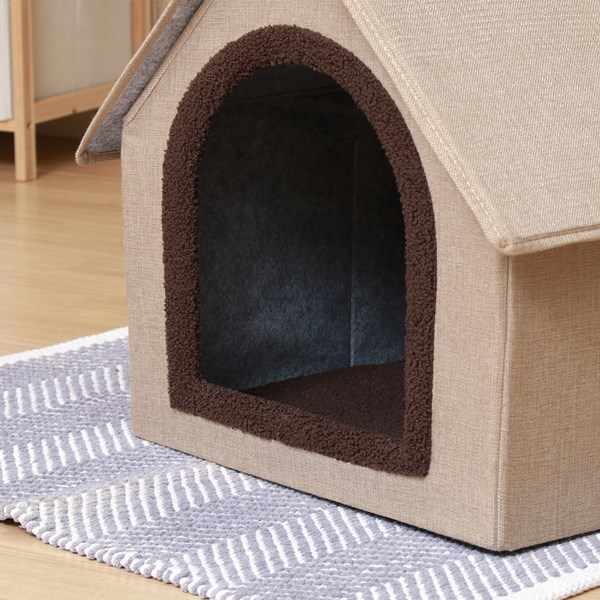 不二貿易 ペットハウス 三角屋根 Lサイズ BE RU0328-3 商品コード53716【代引・日時指定・キャンセル不可・北海道沖縄離島配送不可】 -お取リ寄せ-