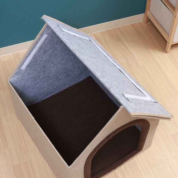 不二貿易 ペットハウス 三角屋根 Lサイズ BE RU0328-3 商品コード53716【代引・日時指定・キャンセル不可・北海道沖縄離島配送不可】 -お取リ寄せ-