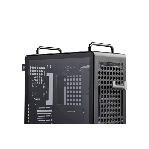 CoolerMaster PC������ �ߥɥ륿� Q540-MGNN-S00��QUBE 540 Stardust Iron�� ��Ŭ�����줿����ѥ���ATX QUBE���꡼�� �������줿�����إǥ����� ����쥤������ �ڥ���󥻥��Բġ��̳�ƻ����Υ�������Բġ�