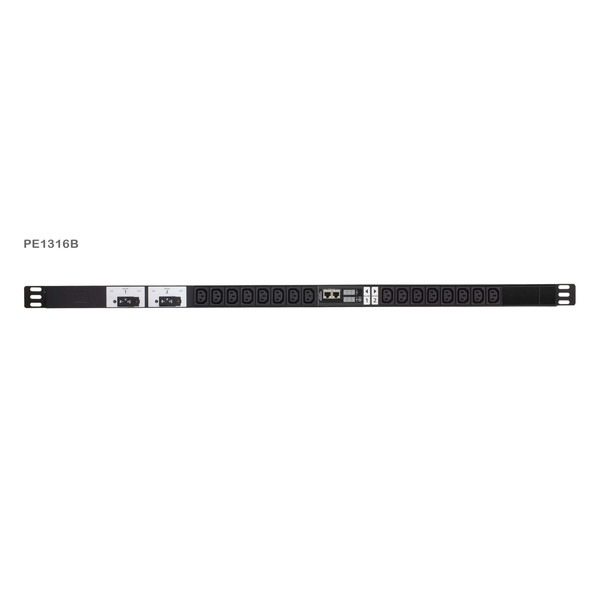 ATEN ラックPDU ( 0U / 200V / 30A / IECタイプ 16ポート / 計測機能搭載 ) コンセントバー PE1316B【キャンセル不可・北海道沖縄離島配送不可】-お取り寄せ-