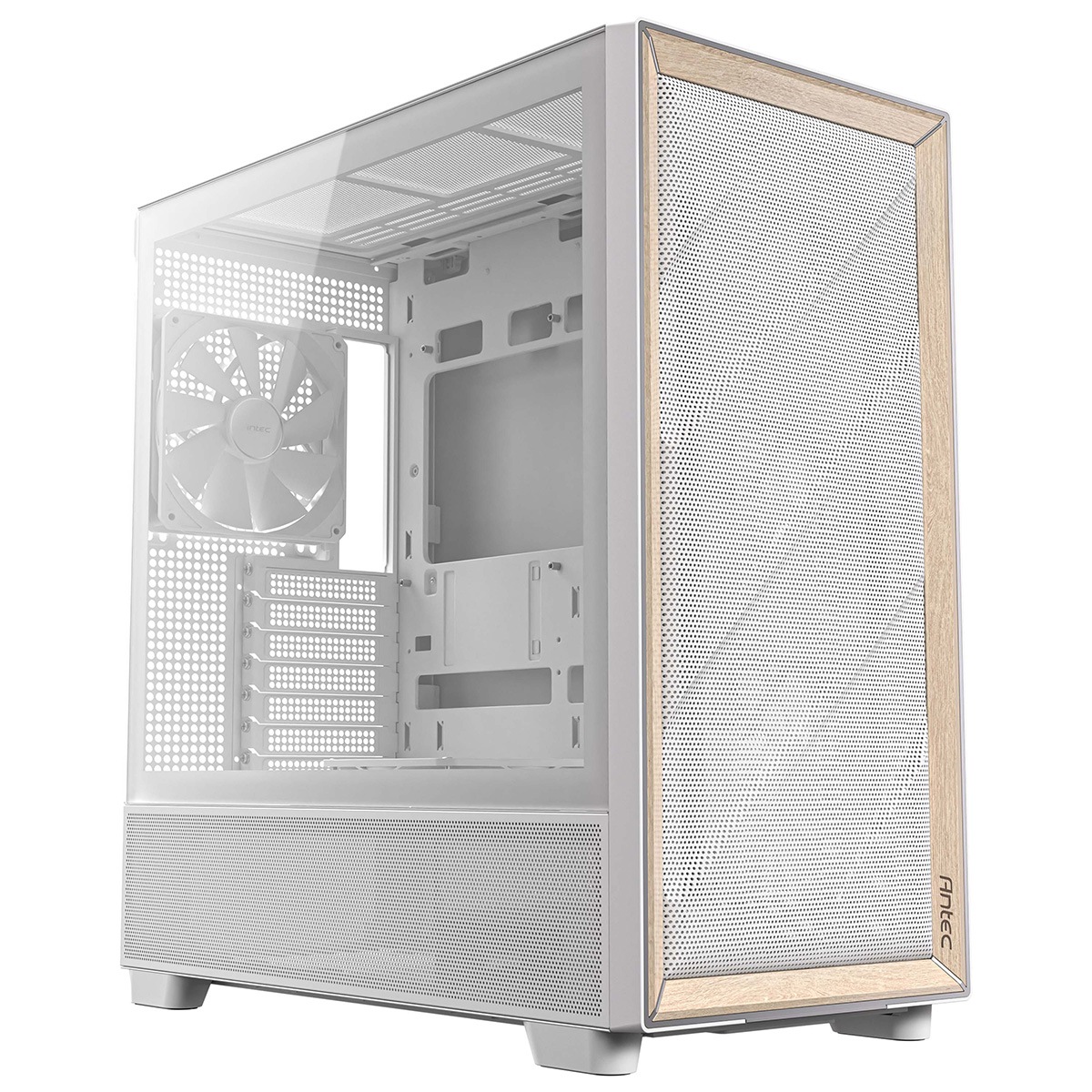 0761345101349 ANTEC 冷却型ミドルタワーPCケース FLUX WHITE 強化