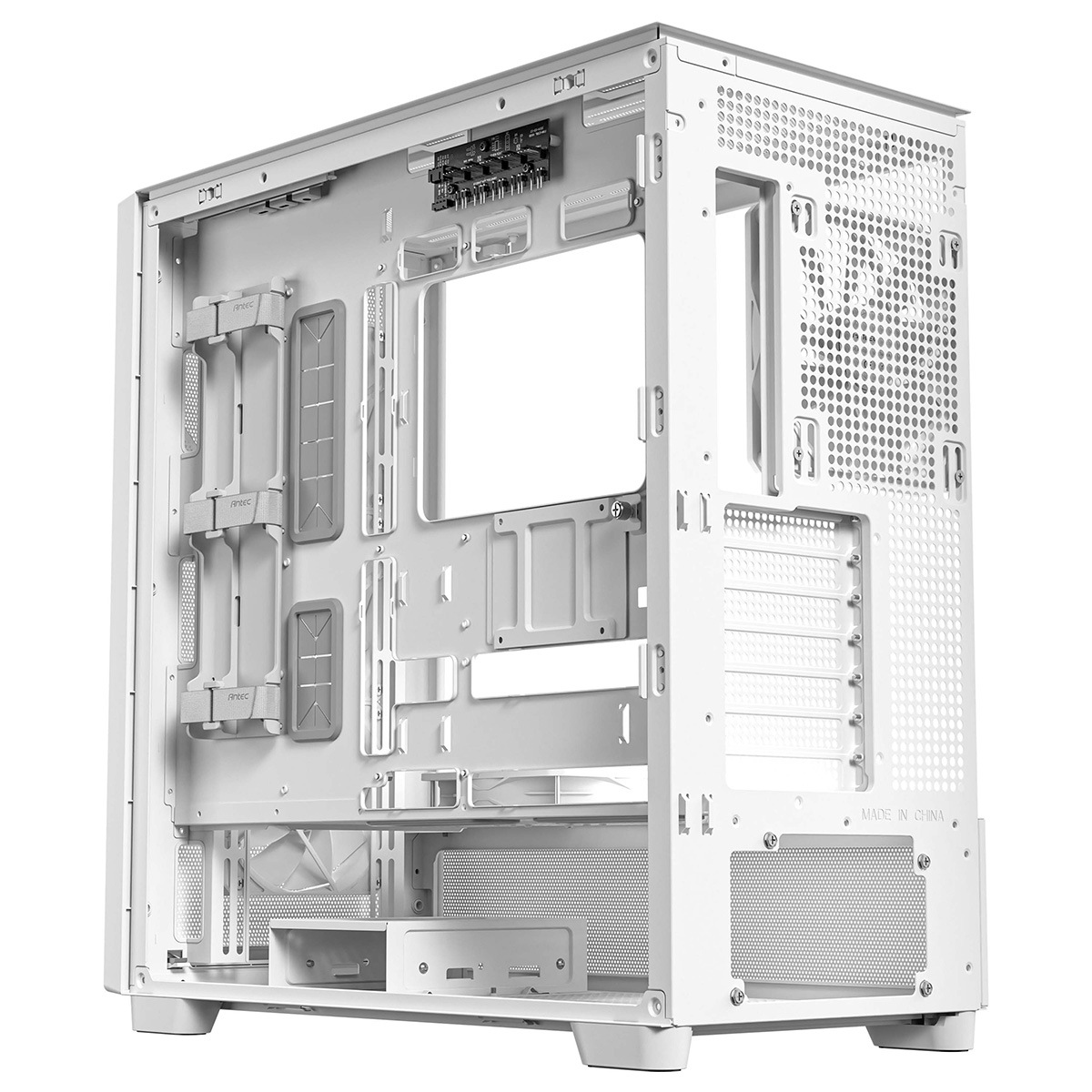 0761345101349 ANTEC 冷却型ミドルタワーPCケース FLUX WHITE 強化