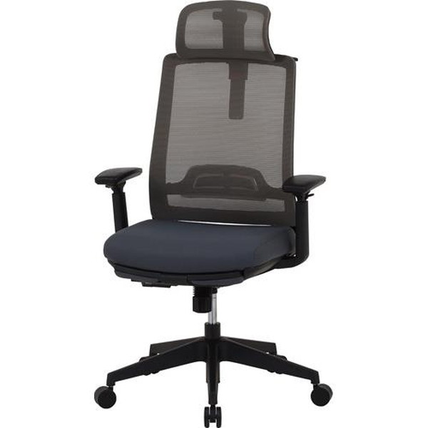 不二貿易 オフィスチェア ダービット GY 2788F-1W 商品コード37915【代引・日時指定・キャンセル不可・北海道沖縄離島配送不可】 -お取リ寄せ-