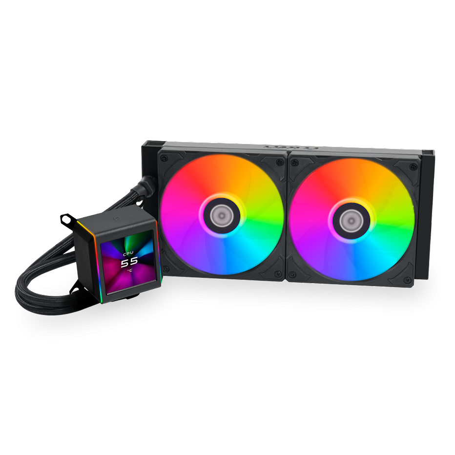 LianLi 水冷CPUクーラー LL-GA2-LCD-280-BK 【キャンセル不可・北海道沖縄離島配送不可】
