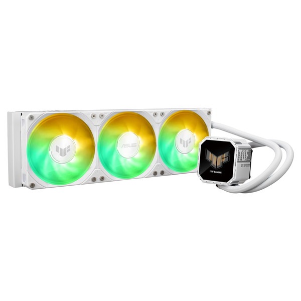 ASUS CPU�����顼 TUF Gaming LC III 360 ARGB LCD White Edition �ۥ磻�� 2.8����� IPS LCD �������ॢ�˥᡼�����GIFɽ�� �����å�®�� �Ű� ���� �ե���®�� �ꥢ�륿�����˥���󥰲�ǽ �ڥ���󥻥��Բġ��̳�ƻ����Υ�������Բġ�