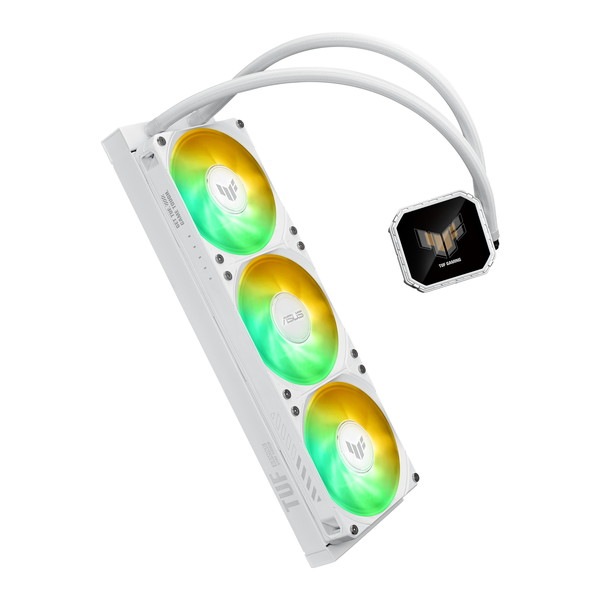 ASUS CPU�����顼 TUF Gaming LC III 360 ARGB LCD White Edition �ۥ磻�� 2.8����� IPS LCD �������ॢ�˥᡼�����GIFɽ�� �����å�®�� �Ű� ���� �ե���®�� �ꥢ�륿�����˥���󥰲�ǽ �ڥ���󥻥��Բġ��̳�ƻ����Υ�������Բġ�