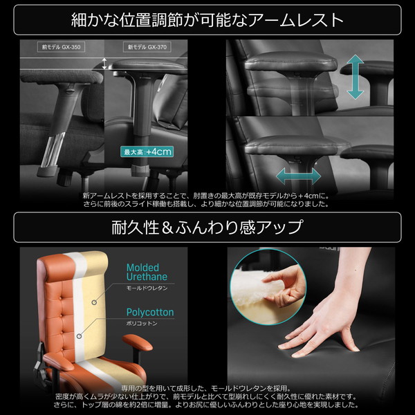 Bauhutte ゲーミングソファ座椅子 GX-370PU-BK ブラック PUレザータイプ ポケットコイル内蔵 バウヒュッテ 【代引・日時指定・キャンセル不可・北海道沖縄離島配送不可】 -メーカー直送- ※メーカー在庫欠品中