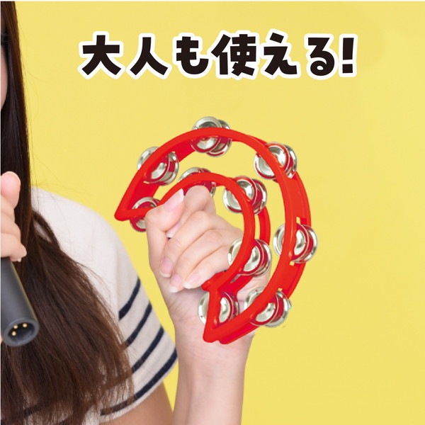 ARTEC アーテック ダンスタンバリン 中 赤 運動会・発表会・イベント 6874 【キャンセル不可・北海道沖縄離島配送不可】-お取り寄せ品-