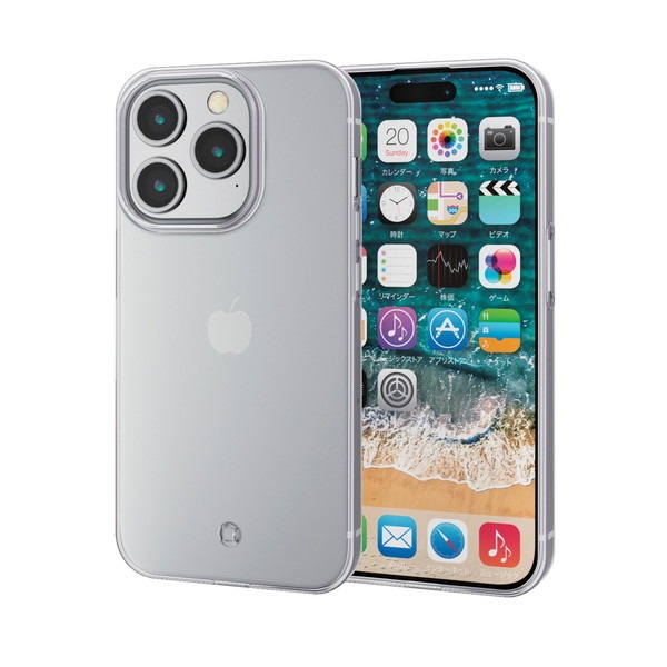 ELECOM ���쥳�� PM-A23CUCTCR iPhone 15 Pro ���̎Ď����� �ˤ� ���؎��ڥ���󥻥��Բġ��̳�ƻ����Υ�������Բġ�
