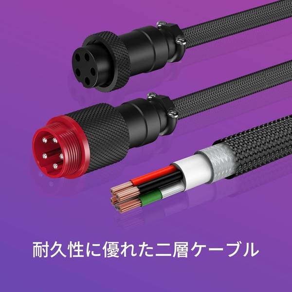 HyperX �����ܡ��ɥ����֥� HyperX USB-C�����륱���֥� ���ѵ�������ʤ ��ʪ��å���ʥ����� ���졼 6J678AA �ڥ���󥻥��Բġ��̳�ƻ����Υ�������Բġ� -������-