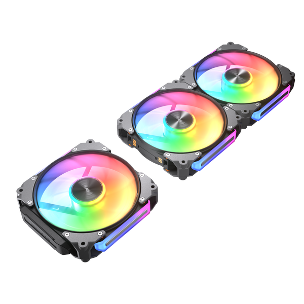Cougar �������ե���12�ѣ�3PACK CF-APR12HB3-RGB (Apolar 120 ARGB 3 Fan Pack) �ڥ���󥻥��Բġ��̳�ƻ����Υ�������Բġ�