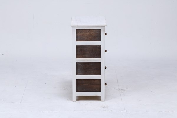 不二貿易 アンティークチェスト 4段 S ミッシェル2 L11A-6146 商品コード38046【代引・日時指定・キャンセル不可・北海道沖縄離島配送不可】 -お取リ寄せ-