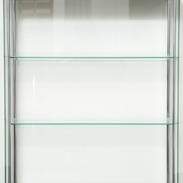 不二貿易 ガラスディスプレイケース3段 ワイド BK TMG-G126-2 BK 商品コード99486【代引・日時指定・キャンセル不可・北海道沖縄離島配送不可】 -お取リ寄せ-