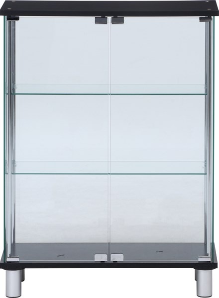 不二貿易 ガラスディスプレイケース3段 ワイド BK TMG-G126-2 BK 商品コード99486【代引・日時指定・キャンセル不可・北海道沖縄離島配送不可】 -お取リ寄せ-