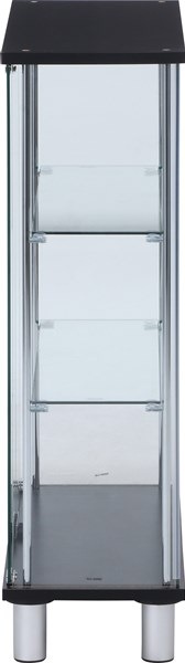 不二貿易 ガラスディスプレイケース3段 ワイド BK TMG-G126-2 BK 商品コード99486【代引・日時指定・キャンセル不可・北海道沖縄離島配送不可】 -お取リ寄せ-