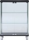 不二貿易 ガラスディスプレイケース3段 ワイド BK TMG-G126-2 BK 商品コード99486【代引・日時指定・キャンセル不可・北海道沖縄離島配送不可】 -お取リ寄せ-