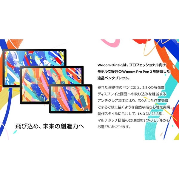 Wacom Cintiq 24 (DTK246) 液晶ペンタブレット Wacom Cintiq 24 (DTK246) - 24インチ| 液タブ・ペンタブ・板タブは